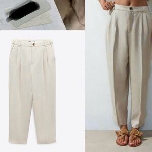 SALE 🌻 ZARA Elastic Waistband Ankle Pants